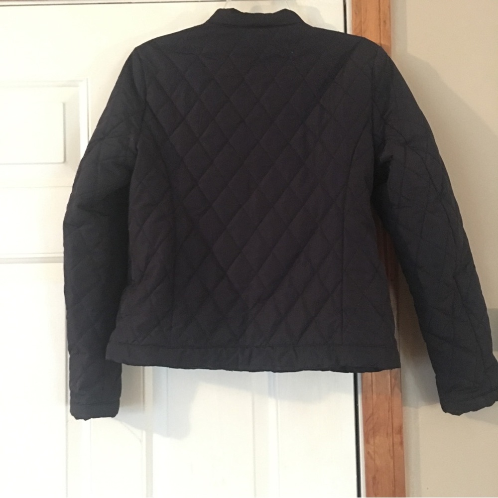 Liz Claiborne dark blue quilted short coat - Picture 10 of 11